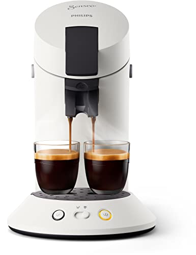 Cafetière à Dosettes Blanche – Sélecteur d'Intensité