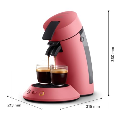 Cafetière à Dosettes Rouge Tendre – Éco-Responsable