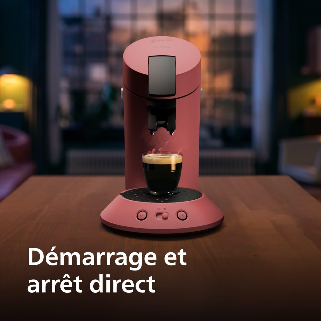 Cafetière à Dosettes Rouge Tendre – Éco-Responsable