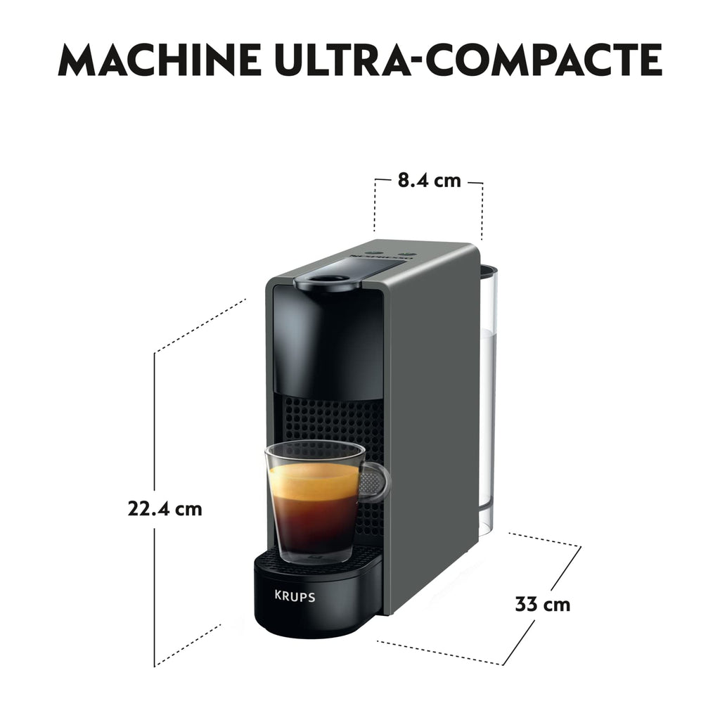Cafetière à Capsules Grise Intense – Design Épuré