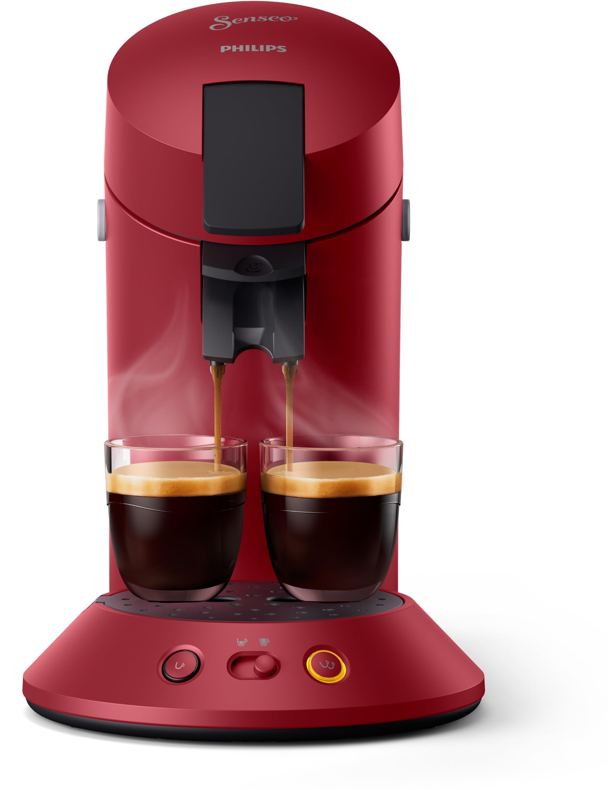 Cafetière à Dosettes Rouge – Intensité Réglable