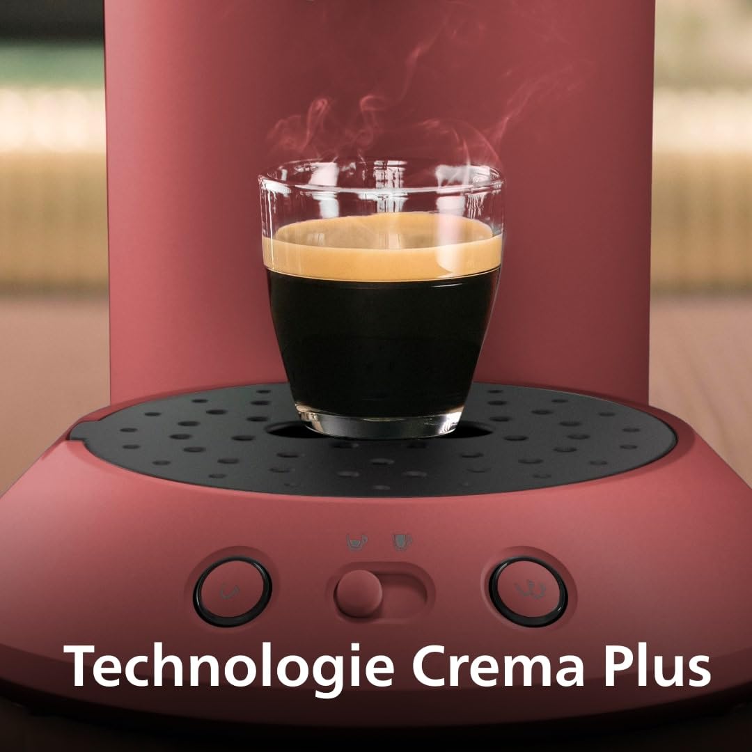 Cafetière à Dosettes Rouge Tendre – Éco-Responsable