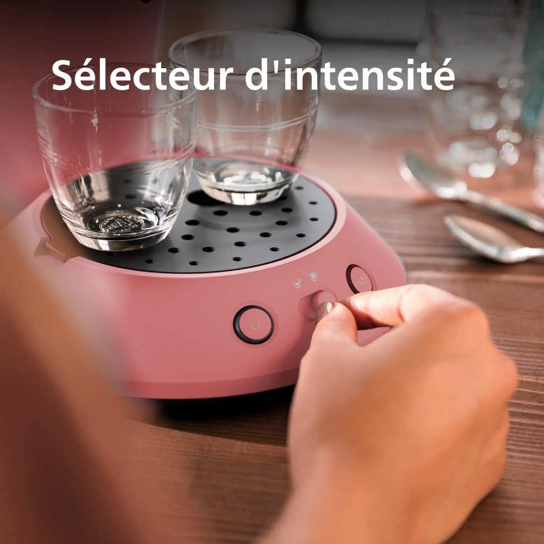 Cafetière à Dosettes Rouge Tendre – Éco-Responsable