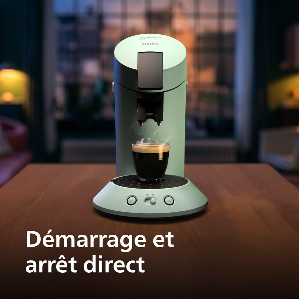 Cafetière à Dosettes Vert Désert – Design Éco