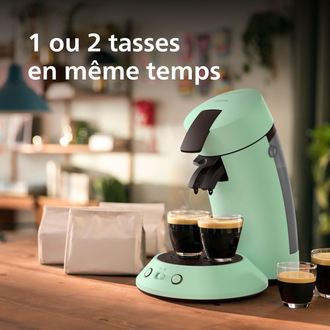 Cafetière à Dosettes Vert Désert – Design Éco