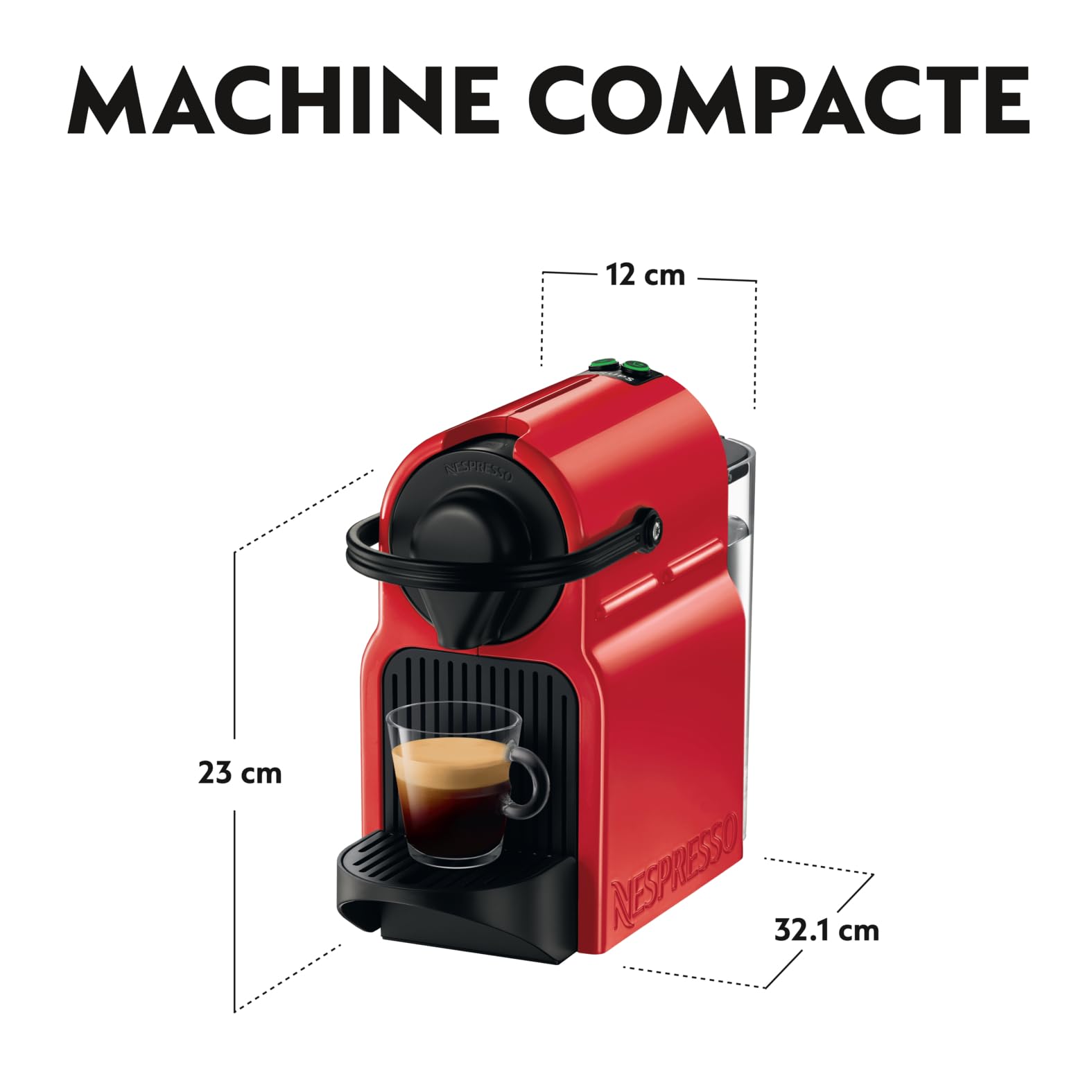 Cafetière Espresso Rouge – Format Compact