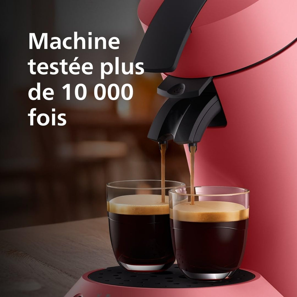 Cafetière à Dosettes Rouge Tendre – Éco-Responsable