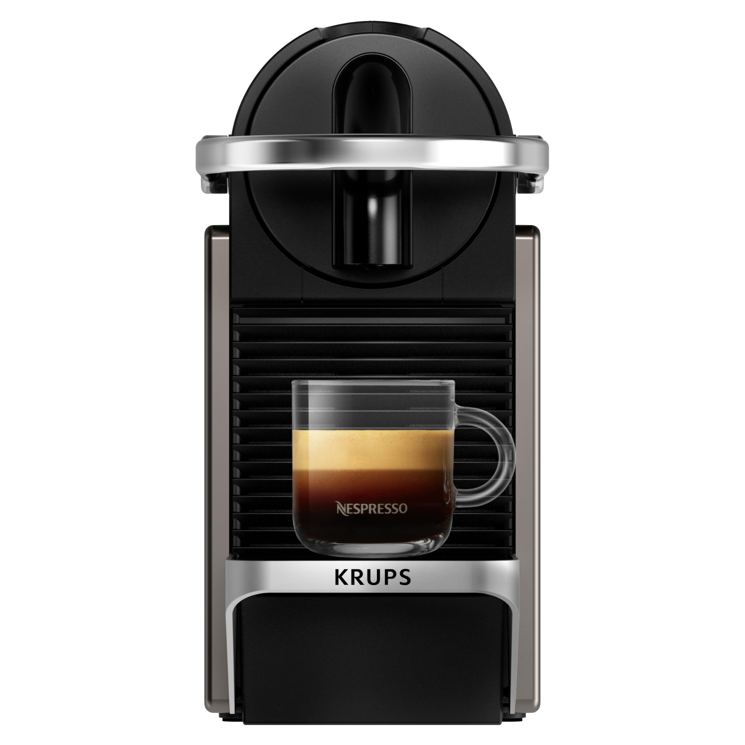Cafetière à Capsules Titane – Style Industriel