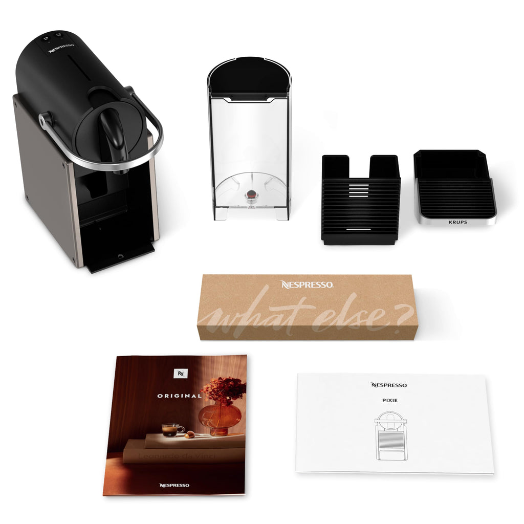 Cafetière à Capsules Titane – Style Industriel
