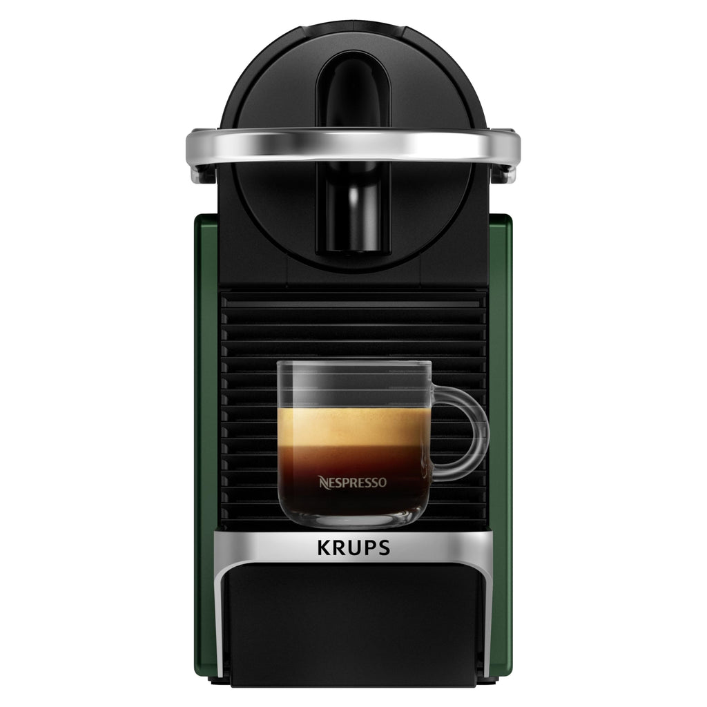 Cafetière à Capsules Vert Foncé – Finition Métal