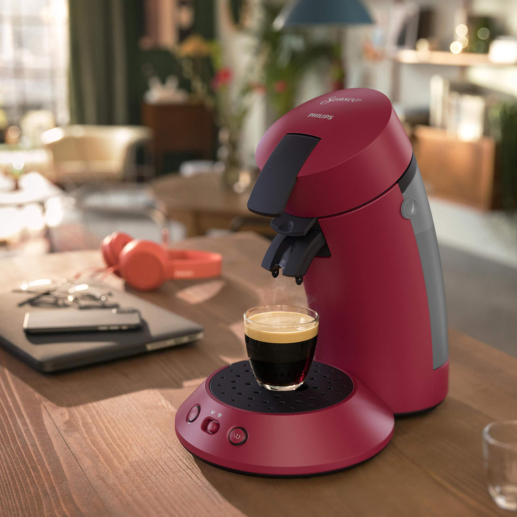 Cafetière à Dosettes Rouge – Intensité Réglable