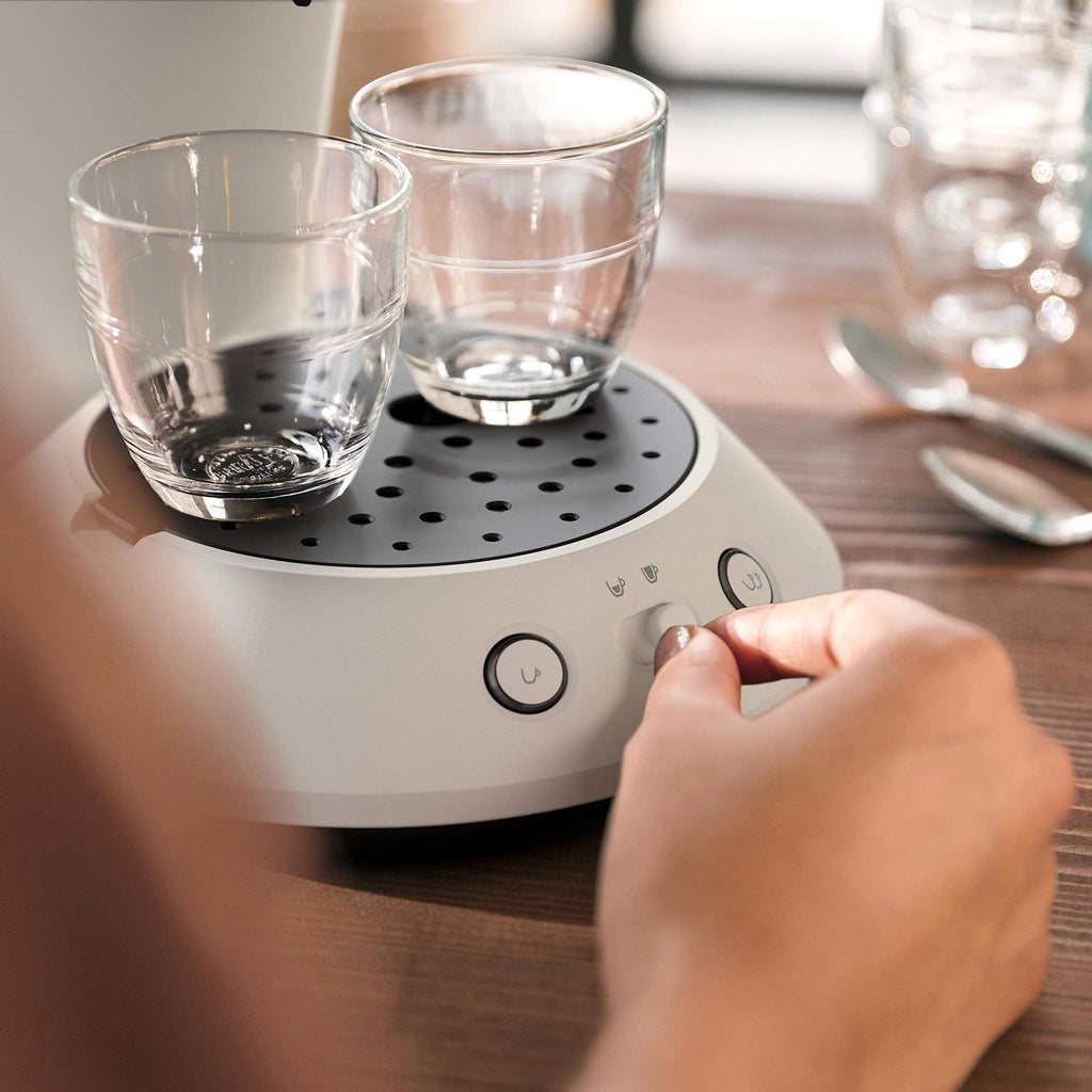 Cafetière à Dosettes Blanche – Sélecteur d'Intensité