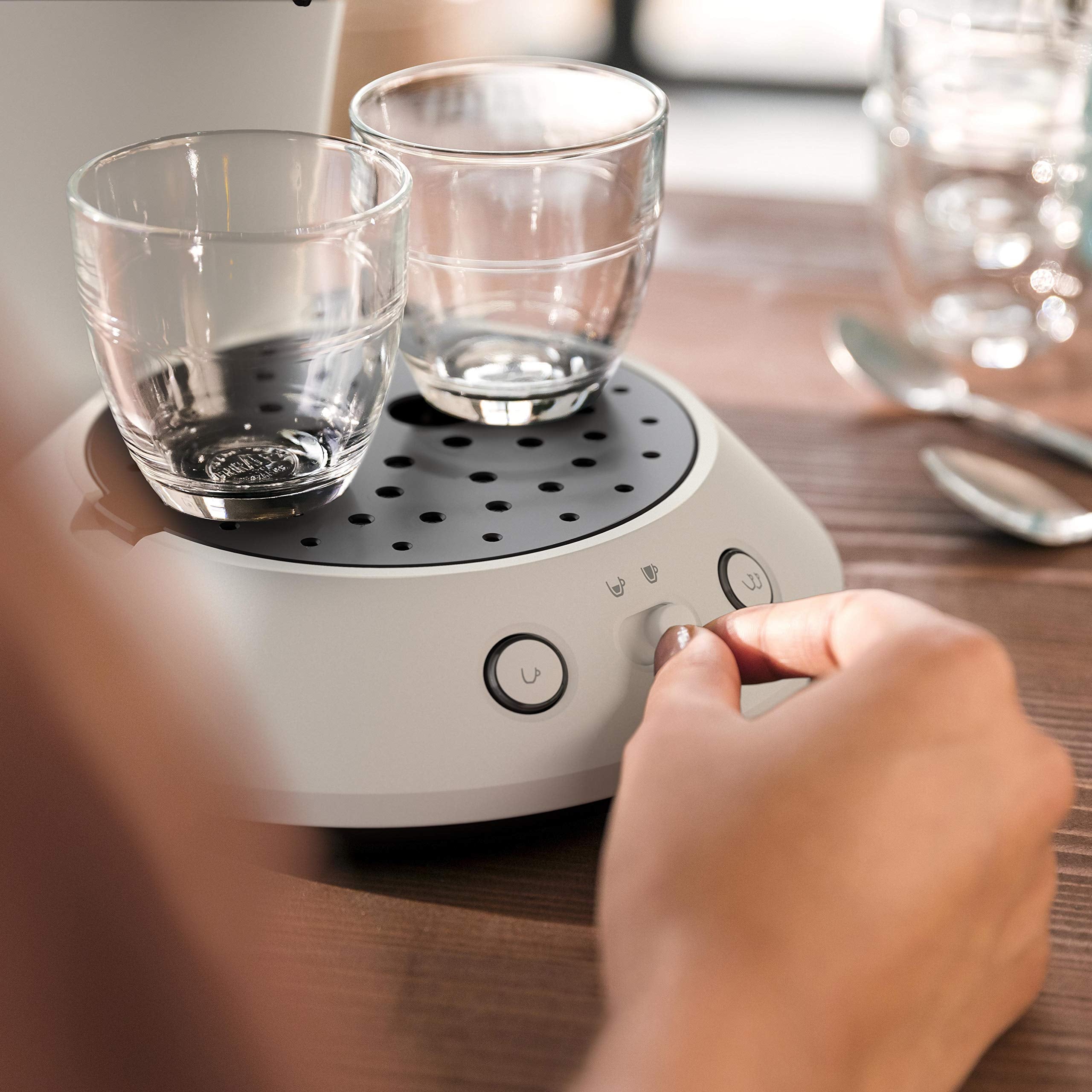 Cafetière à Dosettes Blanche – Sélecteur d'Intensité